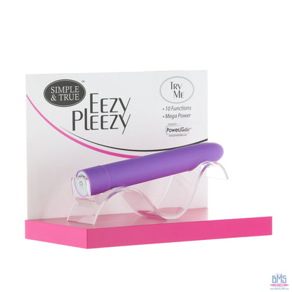 PowerBullet Eezy Pleezy - 7" Vibrator - Purple