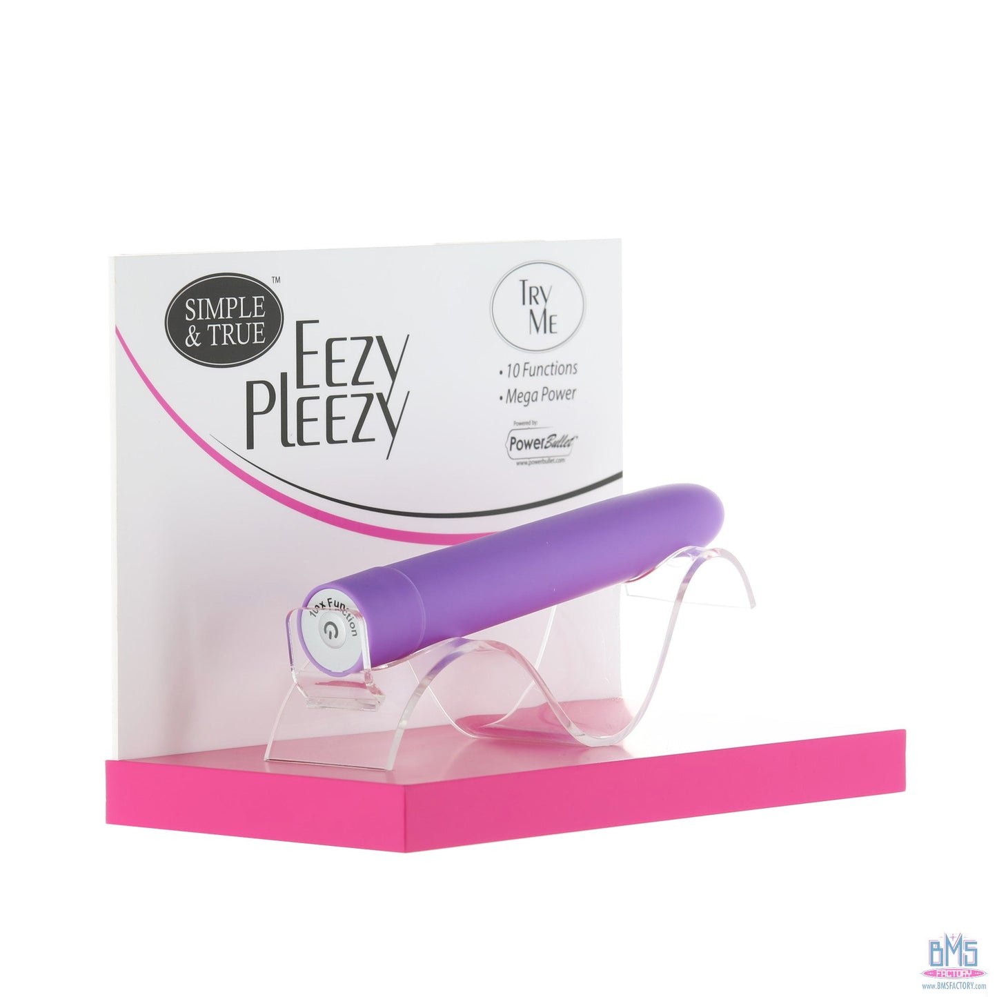 PowerBullet Eezy Pleezy - 7" Vibrator - Purple