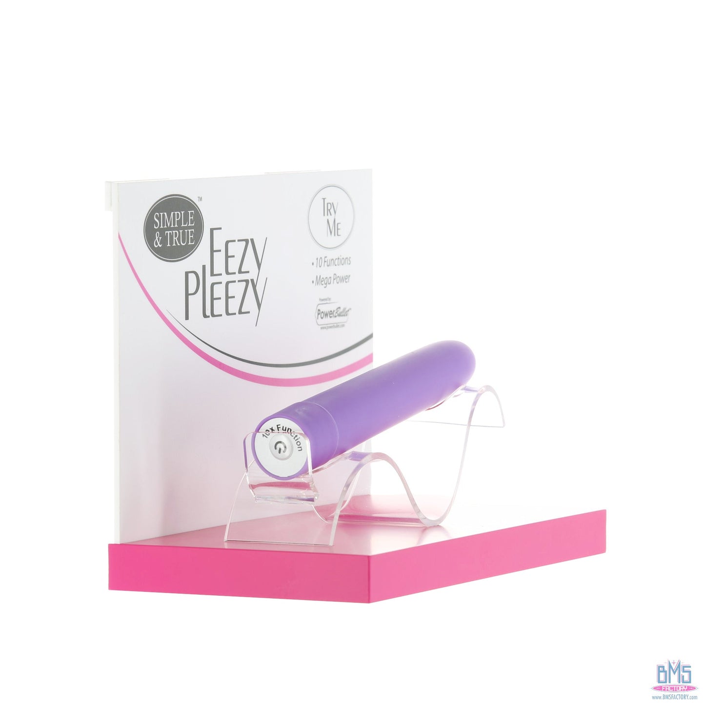 PowerBullet Eezy Pleezy - 7" Vibrator - Purple