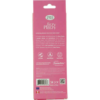 PowerBullet Eezy Pleezy - 7" Vibrator - Pink
