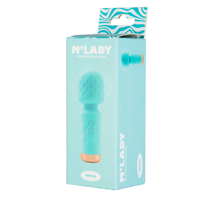 M’Lady – Mini Vibrating Wand – Teal
