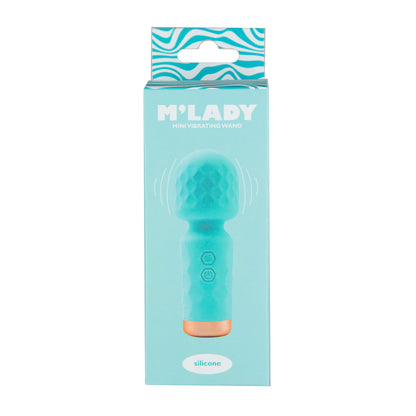 M’Lady – Mini Vibrating Wand – Teal