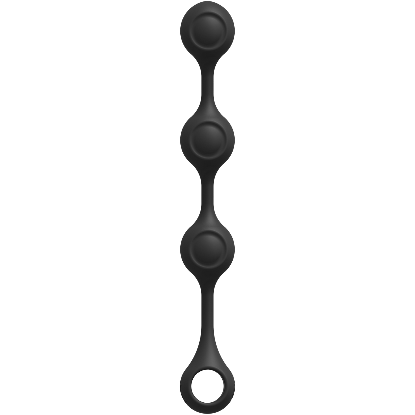 Kink By Doc Johnson - Anal Essentials Weighted Silicone Anal Balls - Black