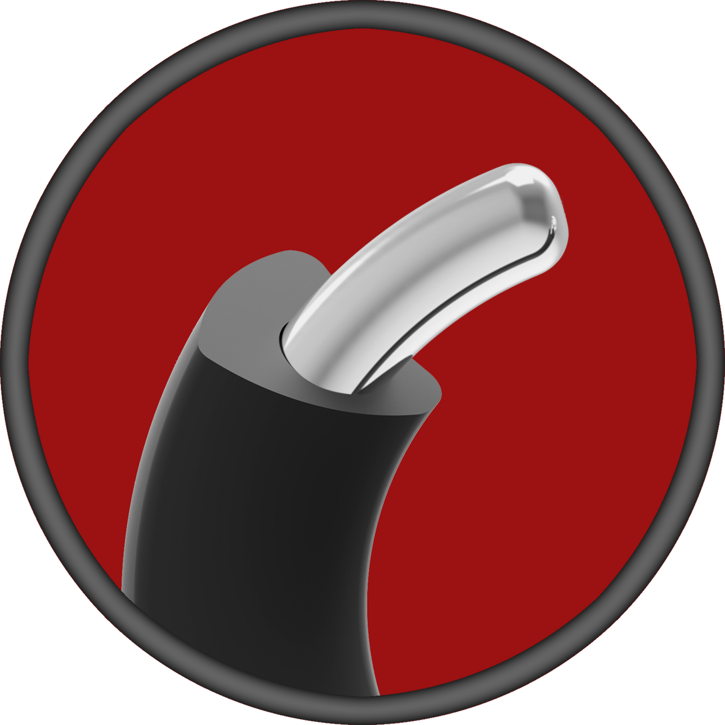 Doc Johnson KINK Silicone-Covered Metal Cock Ring - 45mm