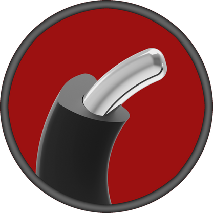 Doc Johnson KINK Silicone-Covered Metal Cock Ring - 45mm