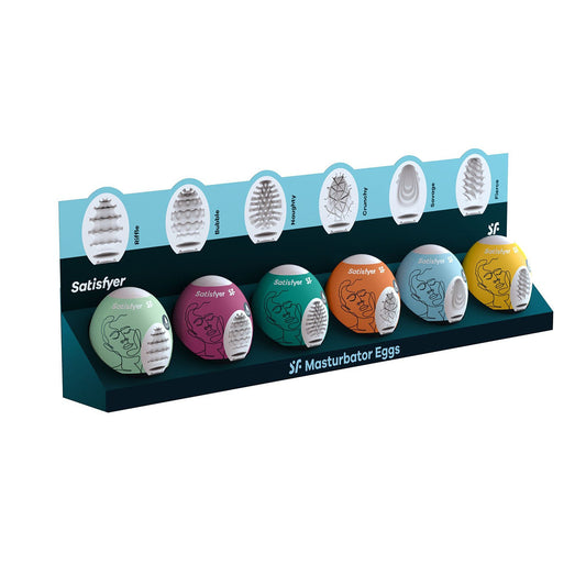Satisfyer -  Masturbator Eggs – Set of 6 – Assorted Styles
