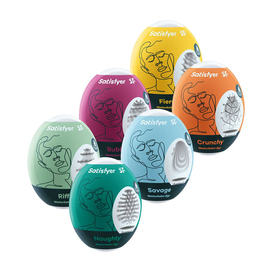 Satisfyer - Masturbator Eggs - Set of 6 - Assorted Styles