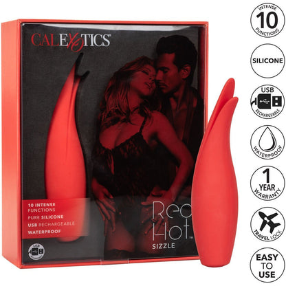 CalExotics® Red Hot Sizzle – Clitoral Vibrator – Red