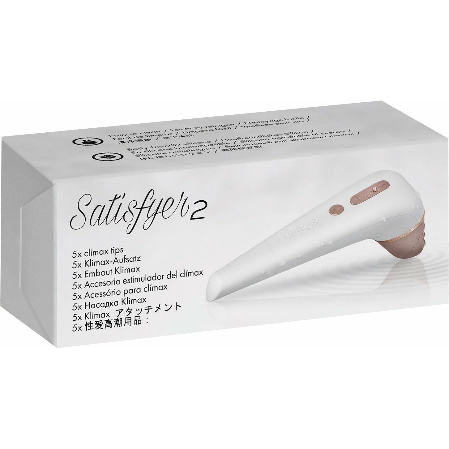 Satisfyer 2 Climax Tips - Pack of 5 - White