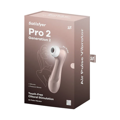 Satisfyer Pro 2+ – Clitoral Air Pulse Vibrator – Brown