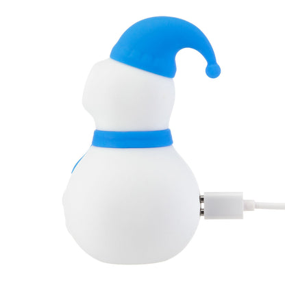 BMS Enterprises – Snowy Kiss – Clitoral Stimulator – Snowman (Blue & White)