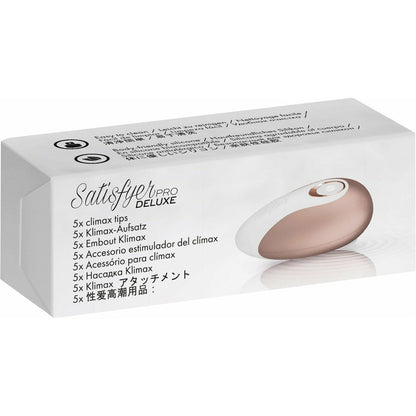 Satisfyer Pro Deluxe Climax Tips - Pack of 5 - White
