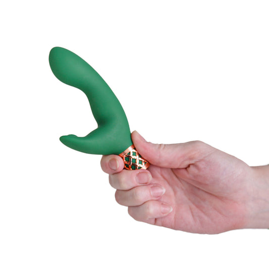 Pillow Talk® Secrets - Sinful - Luxurious Dual Vibrating Wand - Green