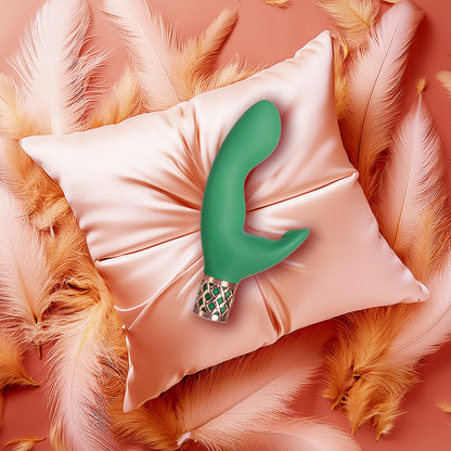 Pillow Talk® Secrets - Sinful – Luxurious Dual Vibrating Wand - Green