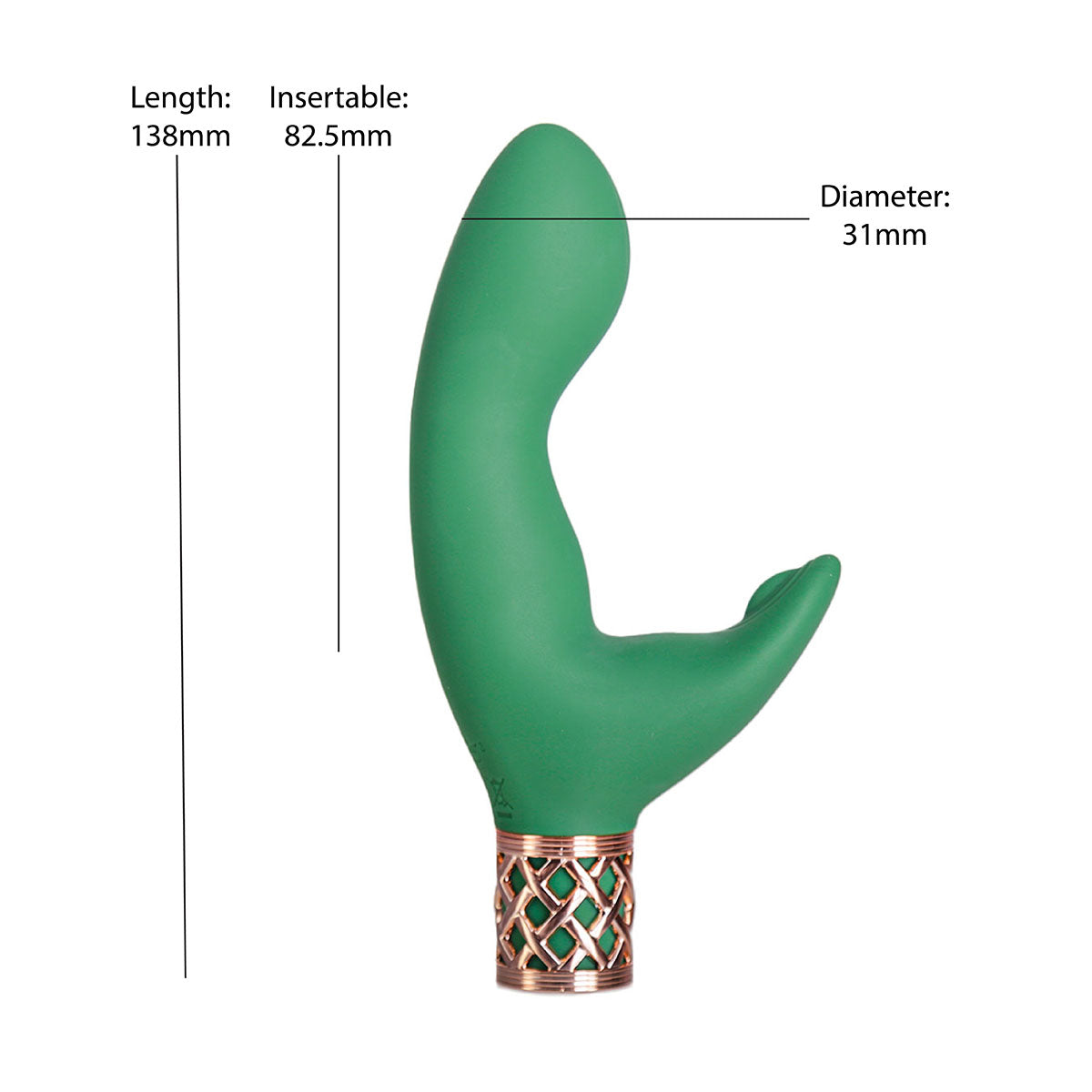 Pillow Talk® Secrets - Sinful – Luxurious Dual Vibrating Wand - Green