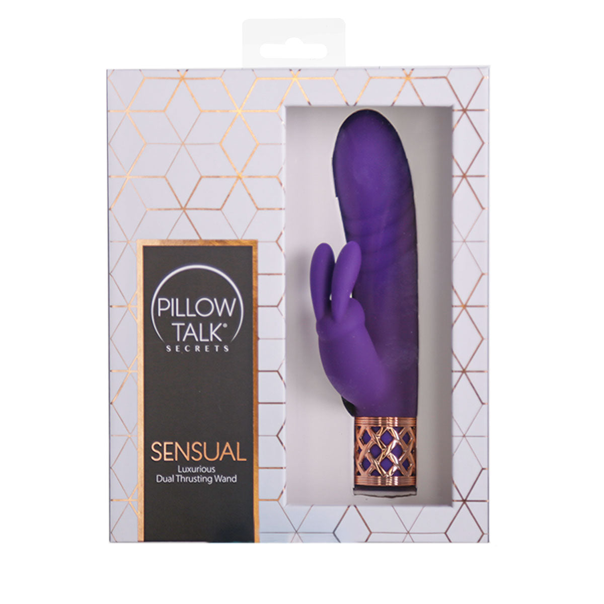 Pillow Talk® Secrets - Sensual – Luxurious Dual Thrusting Wand - Purple