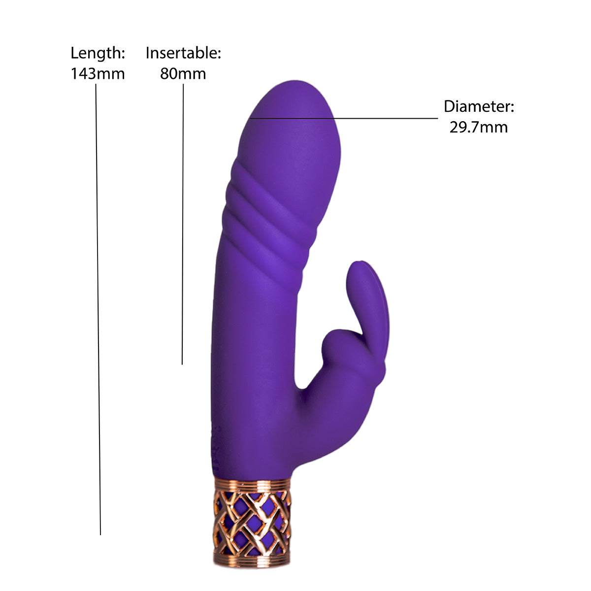 Pillow Talk® Secrets - Sensual – Luxurious Dual Thrusting Wand - Purple