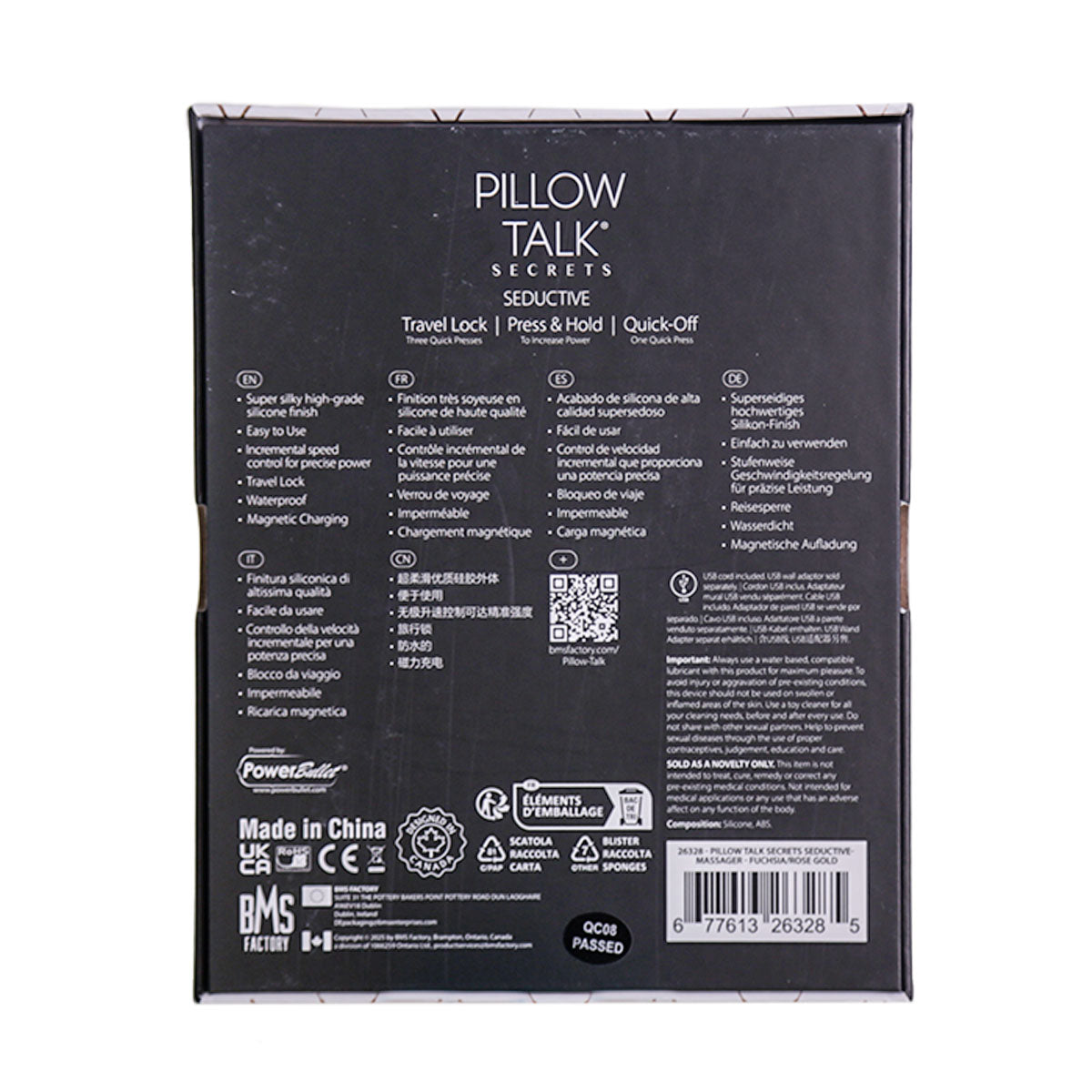 Pillow Talk® Secrets - Seductive – Luxurious Dual Come Hither Wand - Magenta