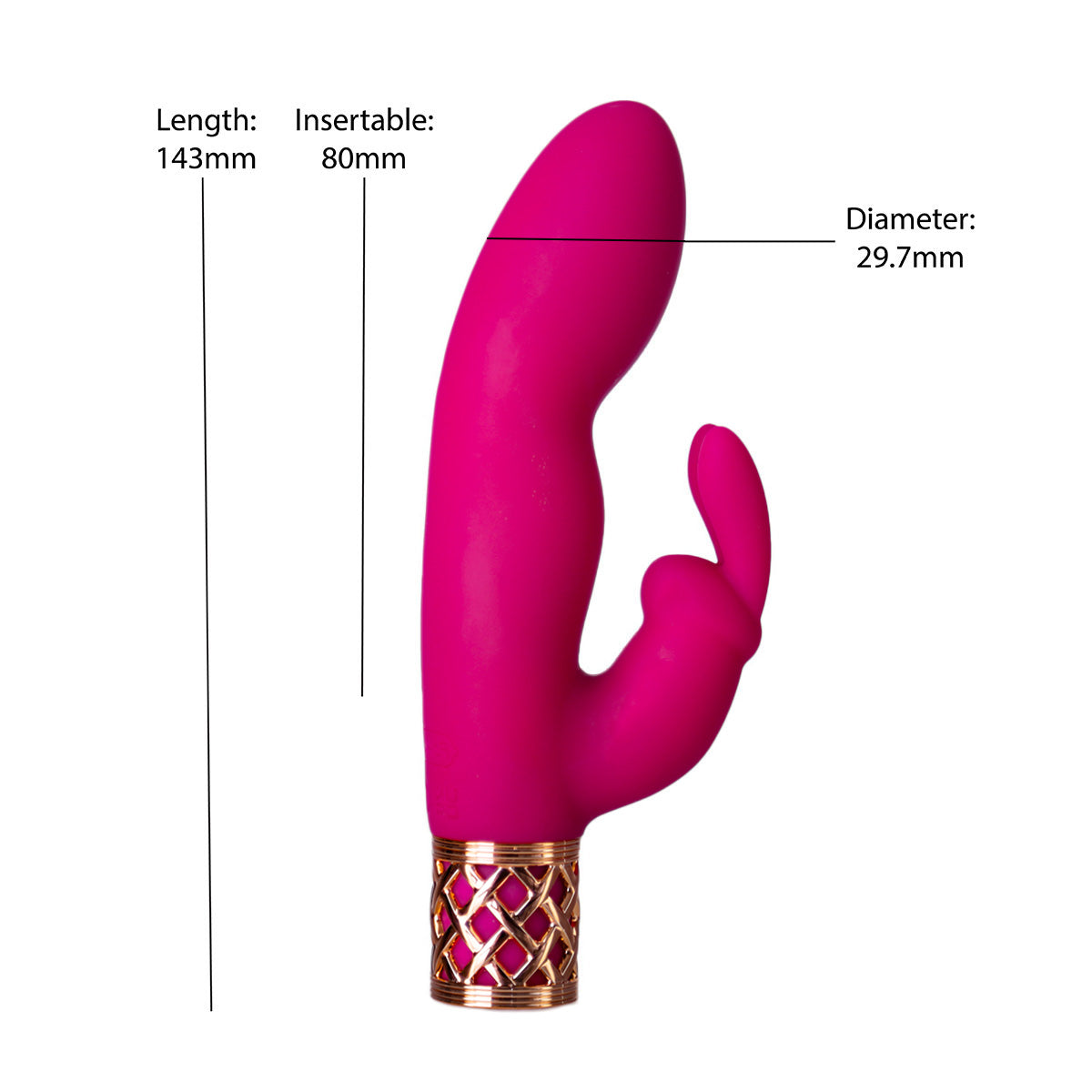 Pillow Talk® Secrets - Seductive – Luxurious Dual Come Hither Wand - Magenta