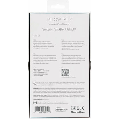 Pillow Talk Sassy - G-Spot Massager - Teal
