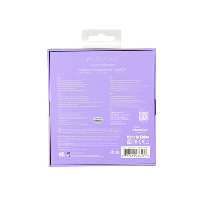 Pillow Talk - Special Edition Flirty - Luxurious Mini Massager - Rechargeable - Purple