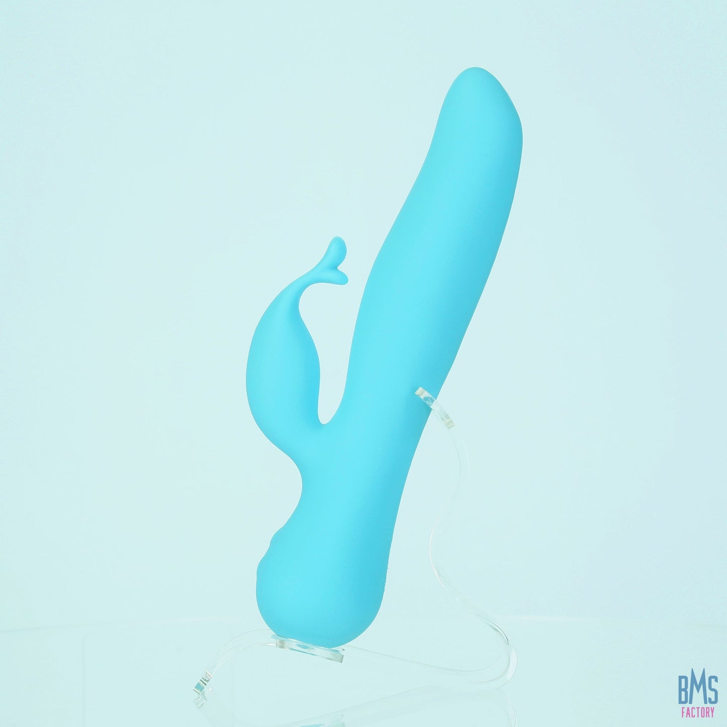 The Kissing Swan® Dual Action Vibrator -  Blue