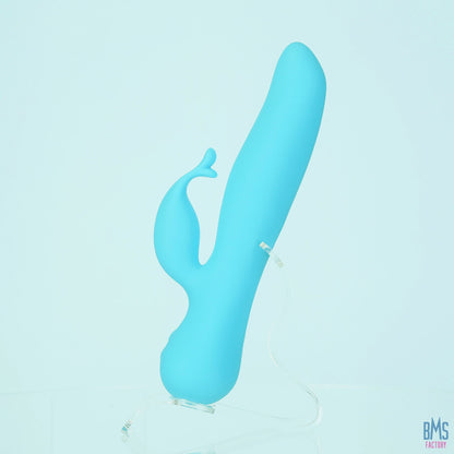 The Kissing Swan® Dual Action Vibrator -  Blue