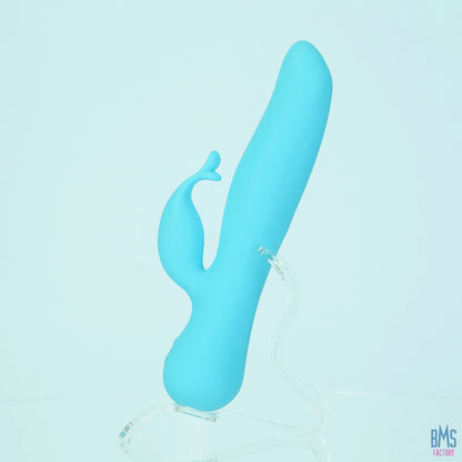 The Kissing Swan® Dual Action Vibrator -  Blue
