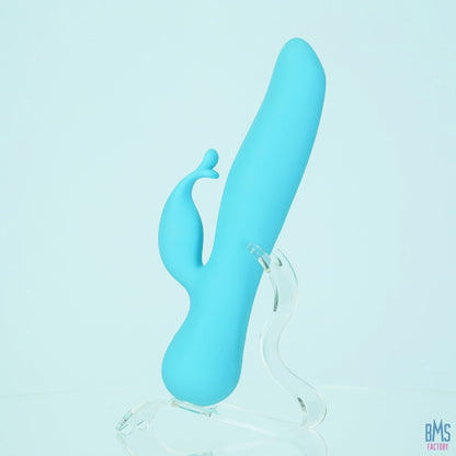 The Kissing Swan® Dual Action Vibrator -  Blue