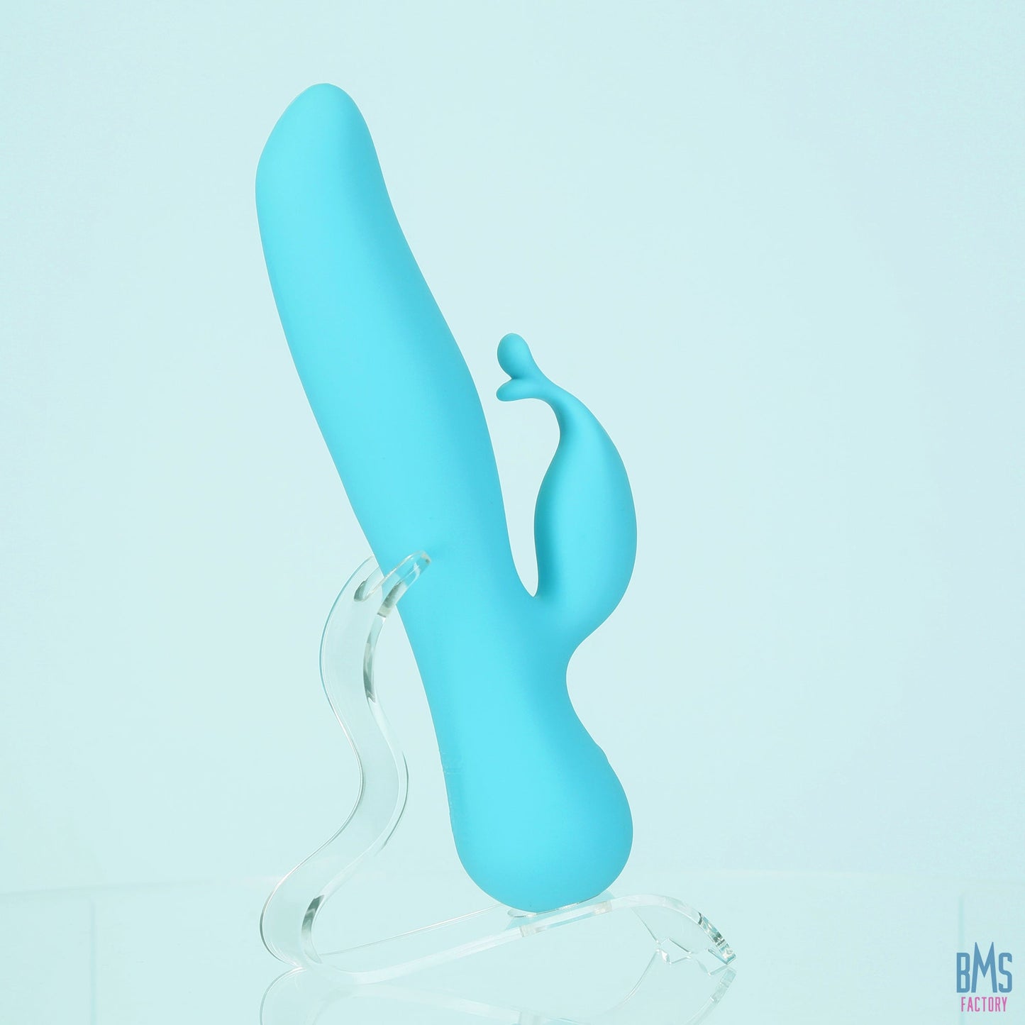 The Kissing Swan® Dual Action Vibrator -  Blue