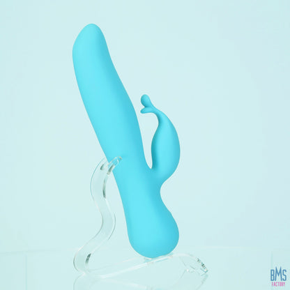 The Kissing Swan® Dual Action Vibrator -  Blue