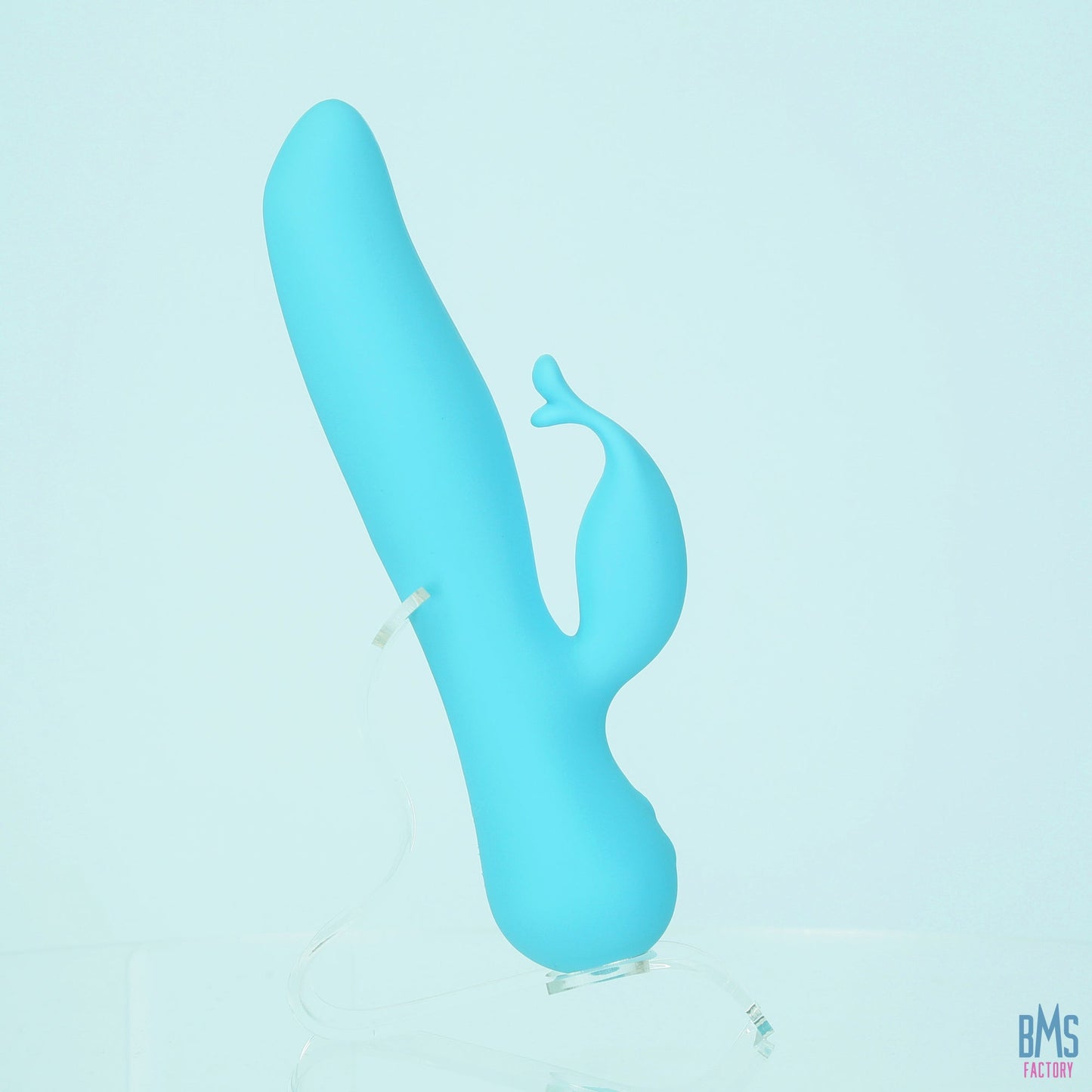 The Kissing Swan® Dual Action Vibrator -  Blue