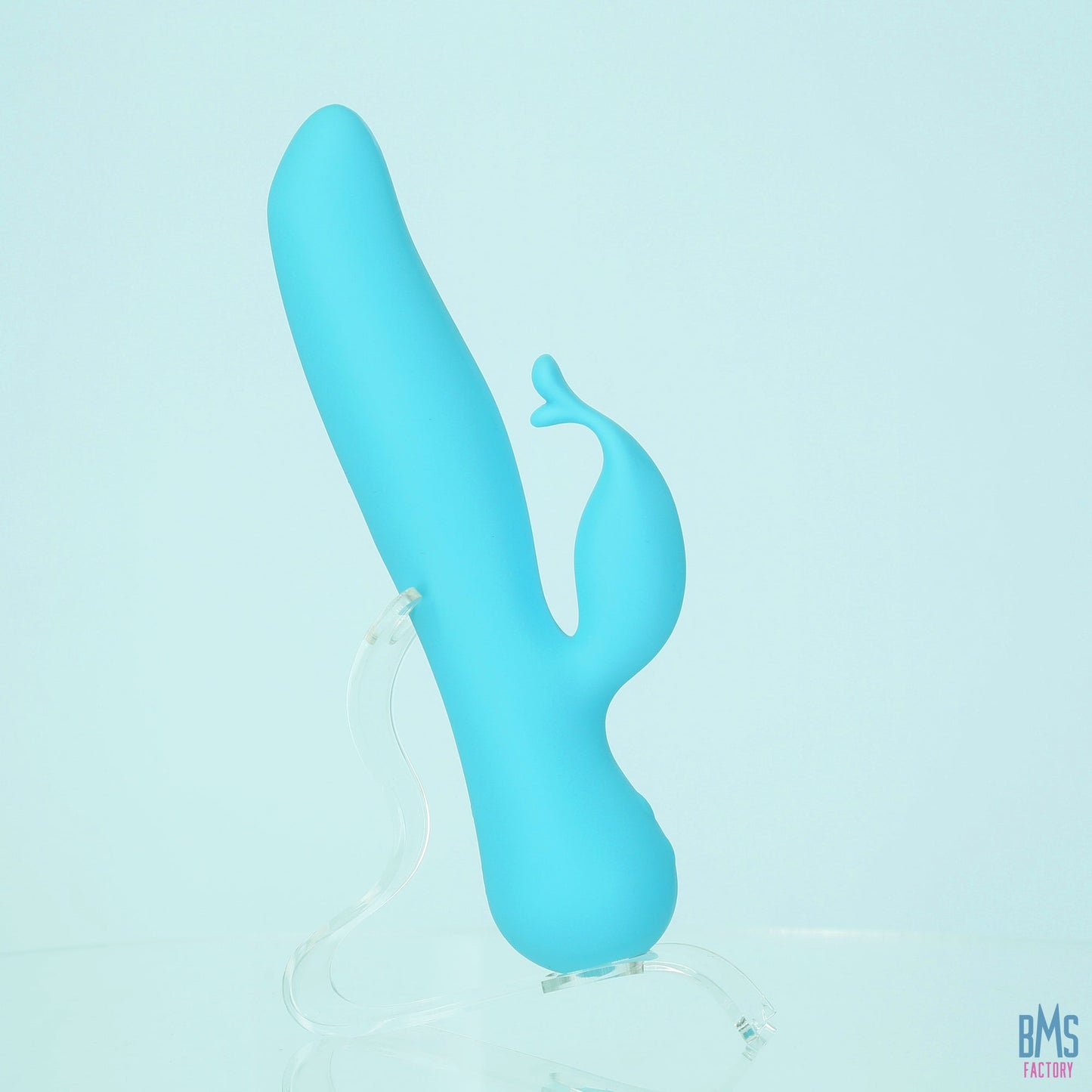 The Kissing Swan® Dual Action Vibrator -  Blue