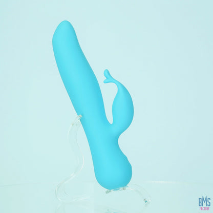The Kissing Swan® Dual Action Vibrator -  Blue