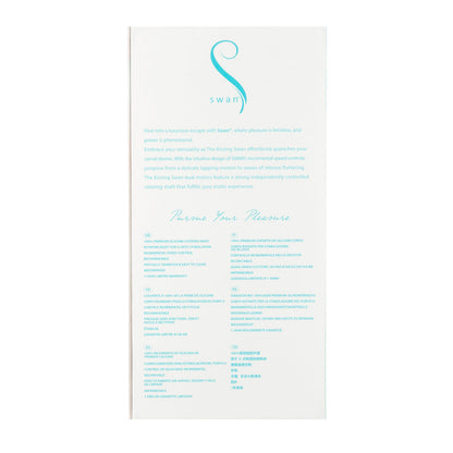 The Kissing Swan® Dual Action Vibrator -  Blue