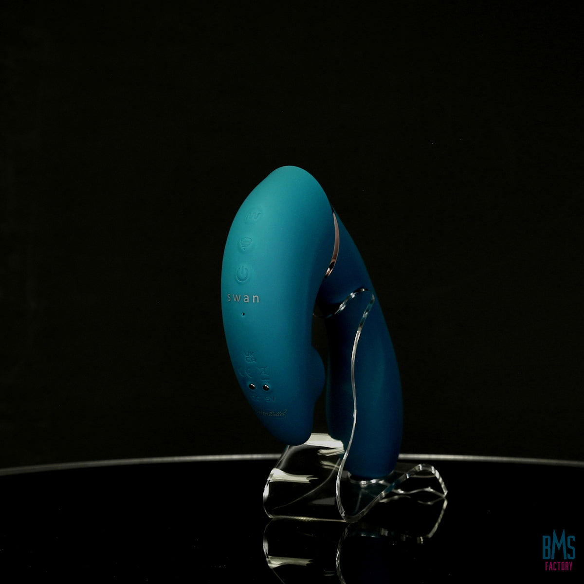 The Monarch Swan®- Transform With A Twist Vibrator & Stimulator - Teal