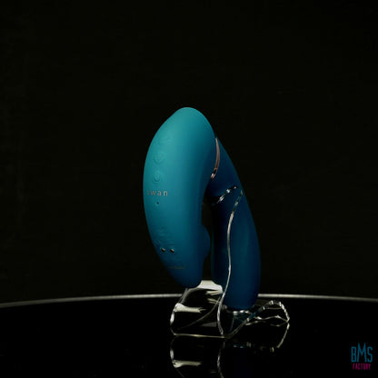 The Monarch Swan®- Transform With A Twist Vibrator & Stimulator - Teal