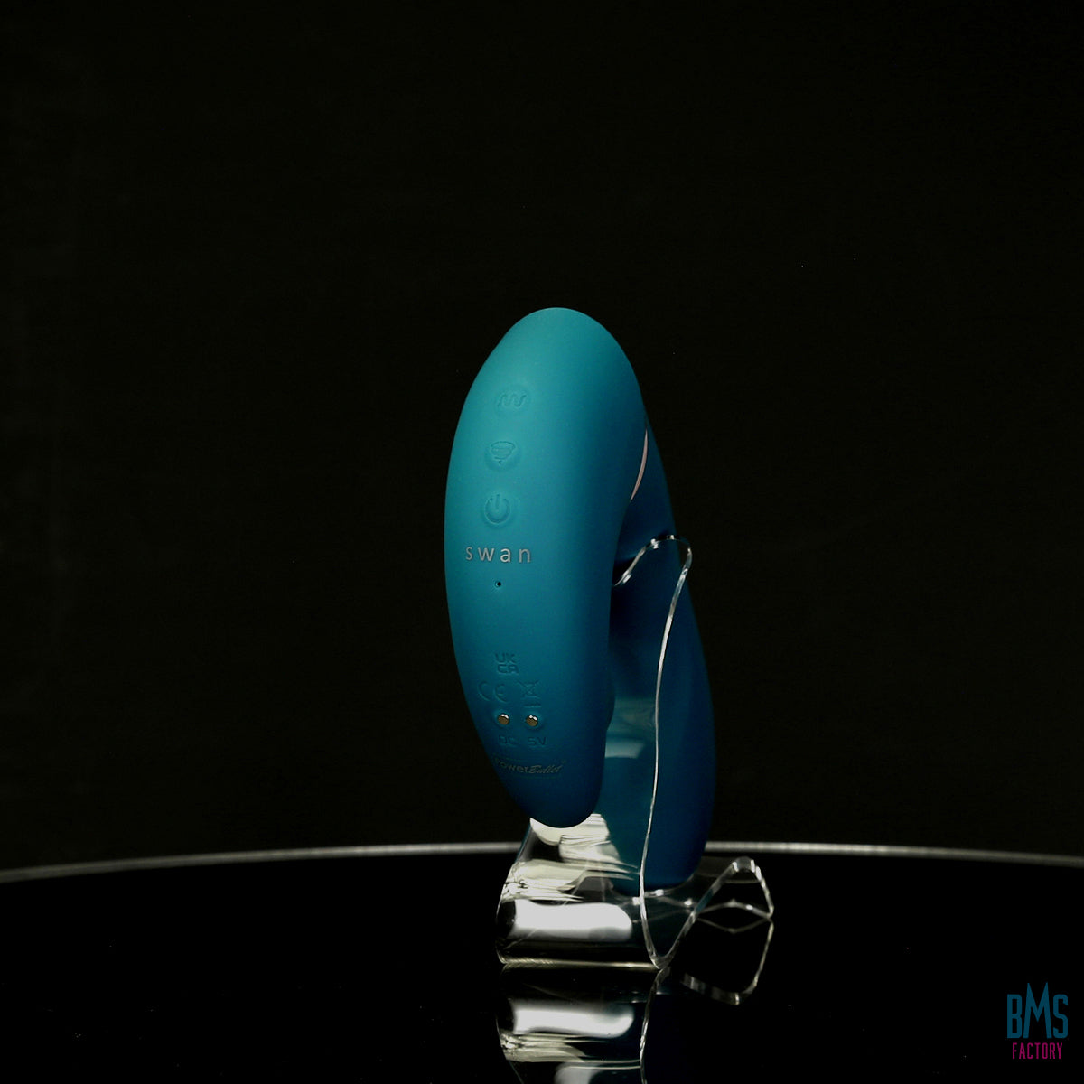 The Monarch Swan®- Transform With A Twist Vibrator & Stimulator - Teal