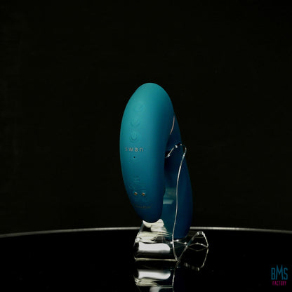 The Monarch Swan®- Transform With A Twist Vibrator & Stimulator - Teal