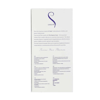 Swan Empress - Dual Vibrator - Rechargeable - Lavender
