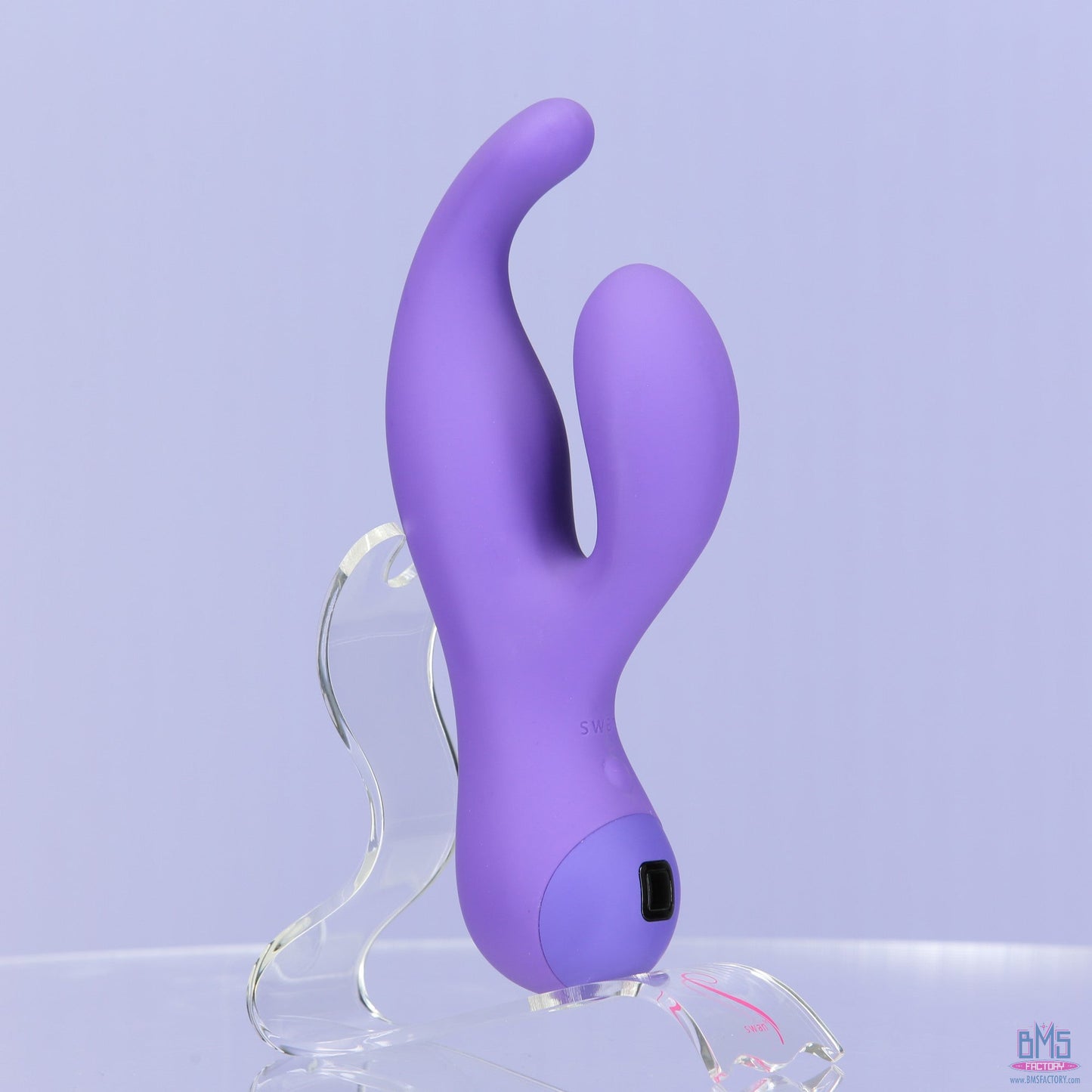 Swan Touch - Solo - Dual Vibrator - Rechargeable - Purple