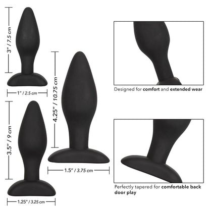 CalExotics® Silicone Anal Exerciser Kit – Black