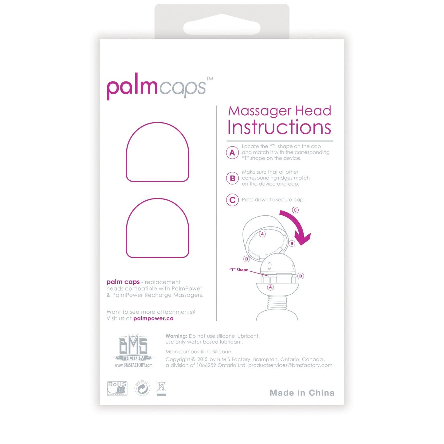 PalmPower PalmCaps - 2 Silicone Replacement Caps (For use with PalmPower)