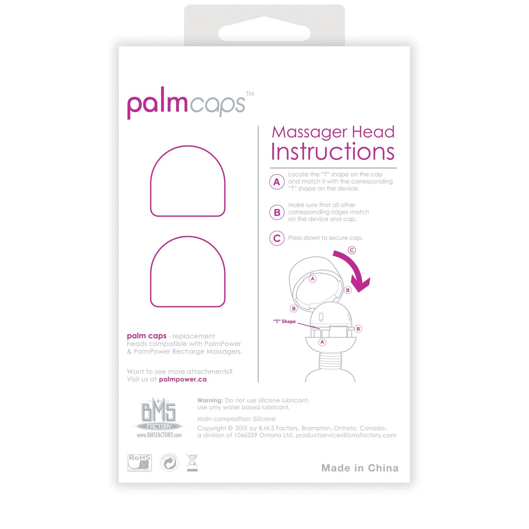 PalmPower PalmCaps - 2 Silicone Replacement Caps (For use with PalmPower)
