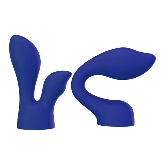 PalmPower® - PalmSensual Head Attachments (For Use With PalmPower®) - Blue - 2pcs