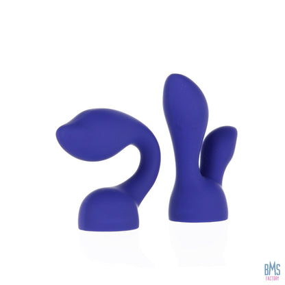 PalmPower® - PalmSensual Head Attachments (For Use With PalmPower®) – Blue – 2pcs