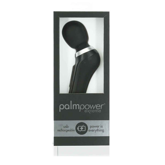 PalmPower Extreme - Rechargeable Massage Wand - Black