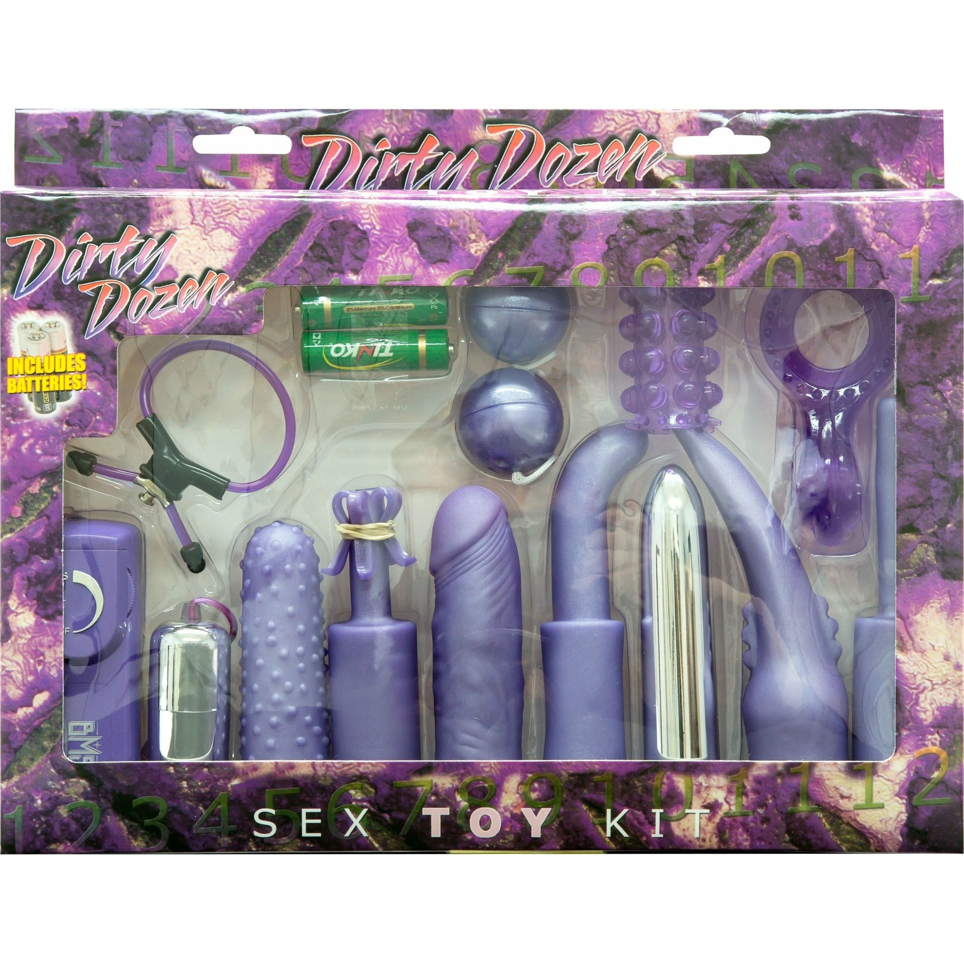 PGL Dirty Dozen - Sex Toy Kit - Purple