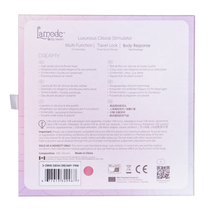 Lamode By Swan Dreamy – Luxurious Clitoral Stimulator with Case - Pink