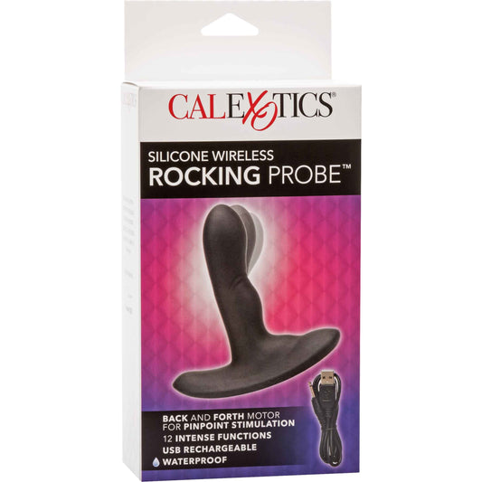 CalExotics® Silicone Wireless Rocking Probe- Black